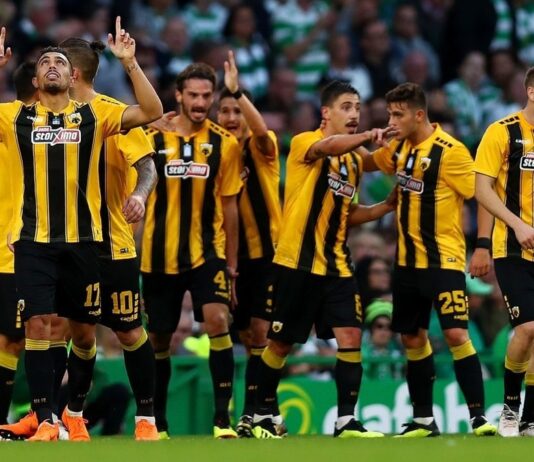 Champions League AEK vs Videoton